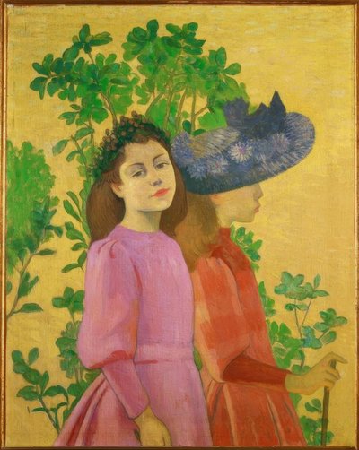 2人の若い女の子、春 作： Aristide Maillol